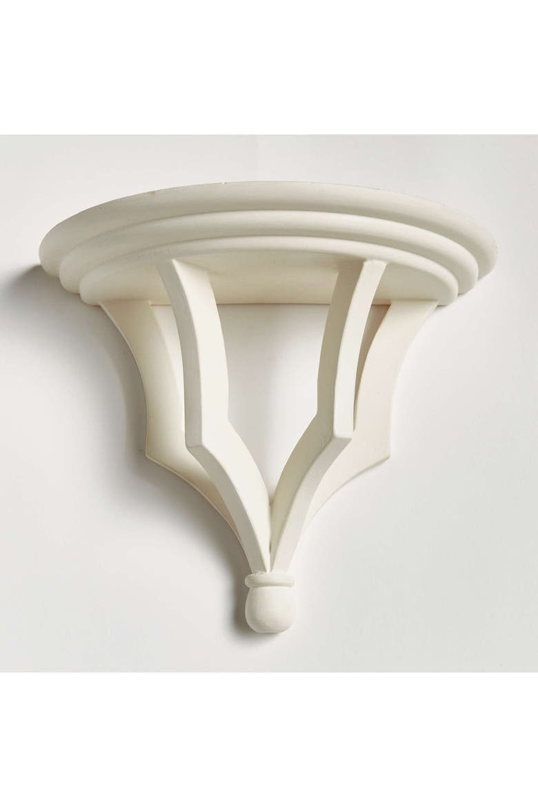 Bennett Antique White Floating Wall Shelf, Alternate, color, White