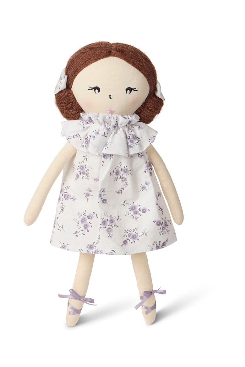 Baby "Abigail" Cotton and Linen Rag Doll, Alternate, color, Lavender