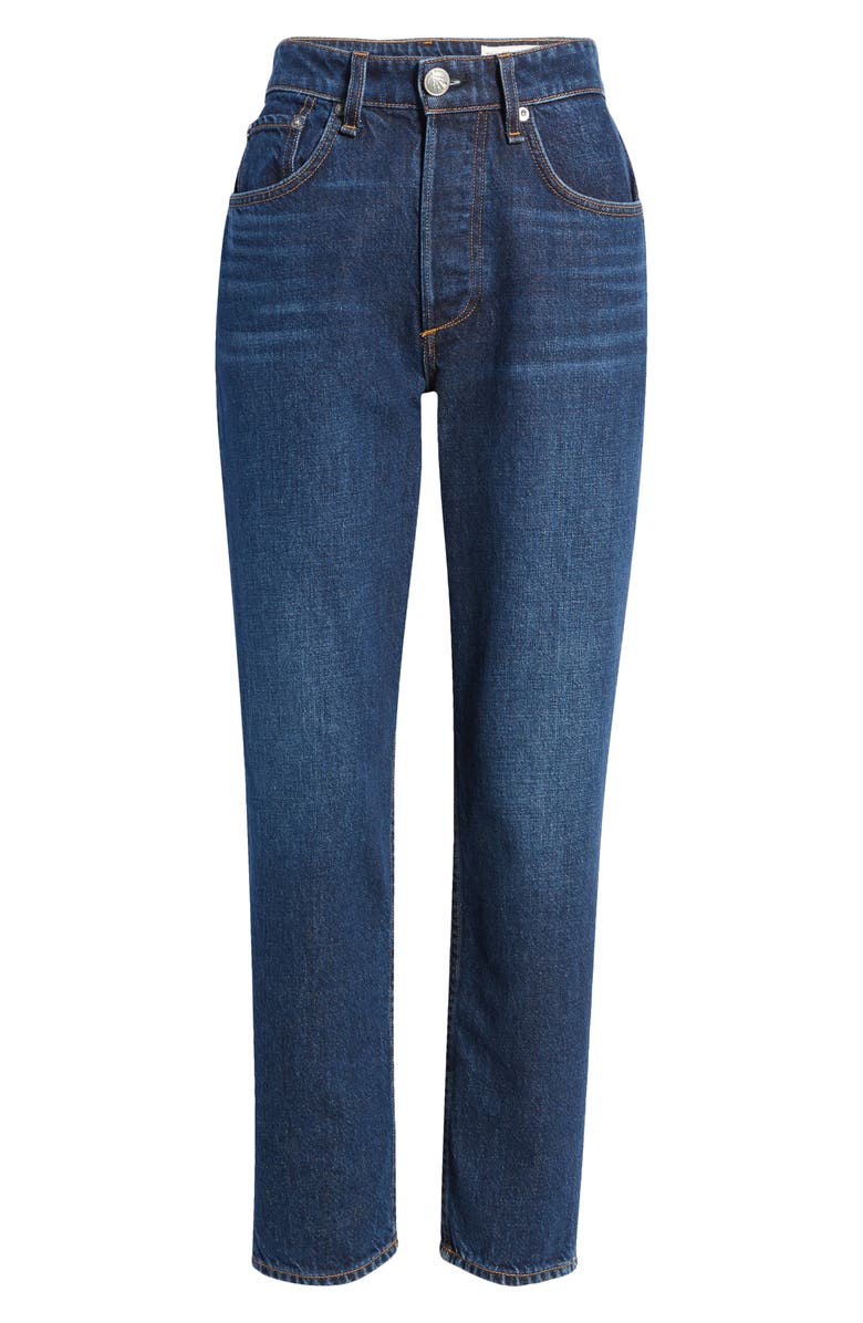 rag & bone Nina High Waist Ankle Cigarette Jeans, Alternate, color, Cambria