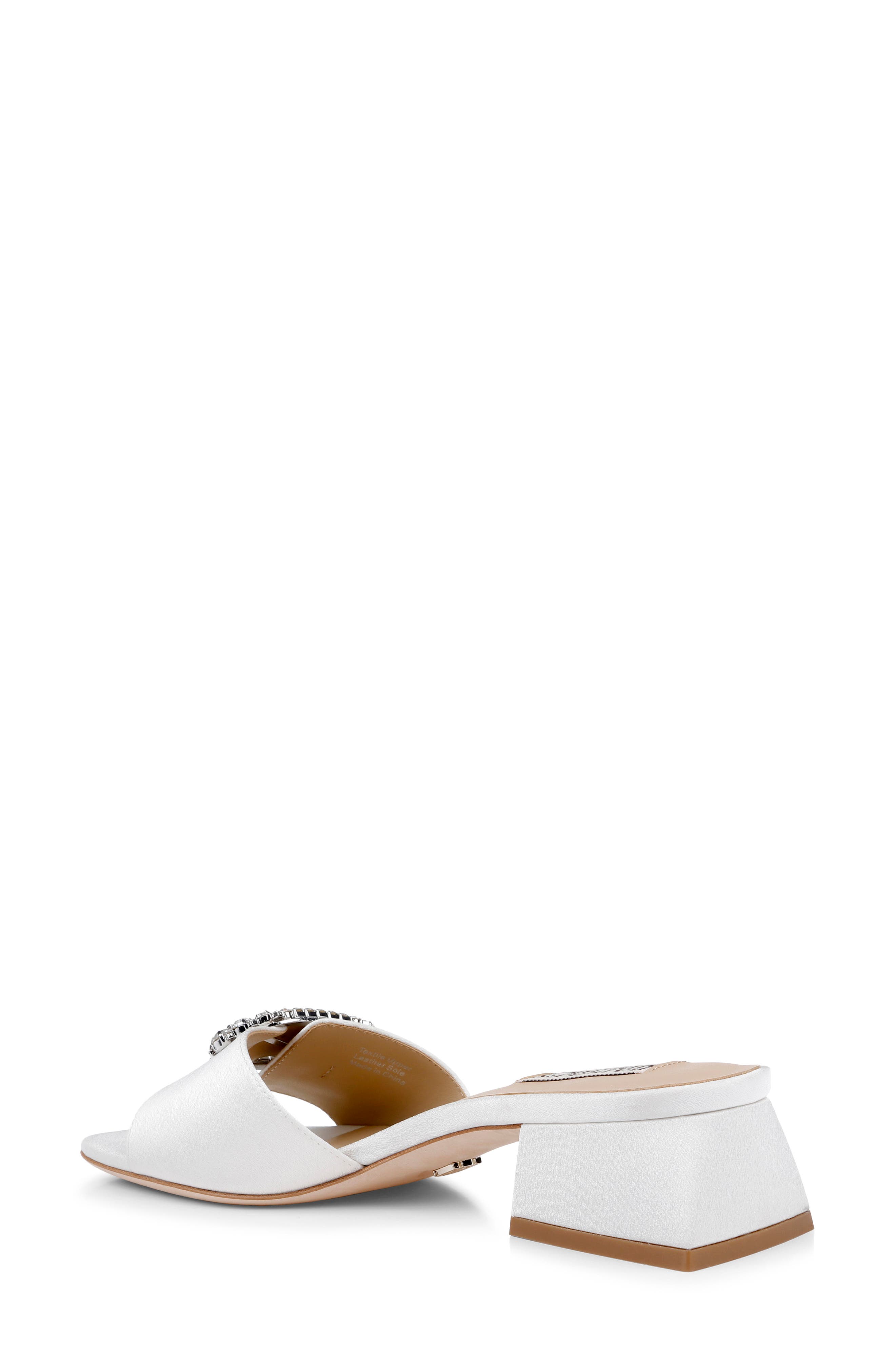 BADGLEY MISCHKA Odalys Sandal, Alternate, color, White Crepe