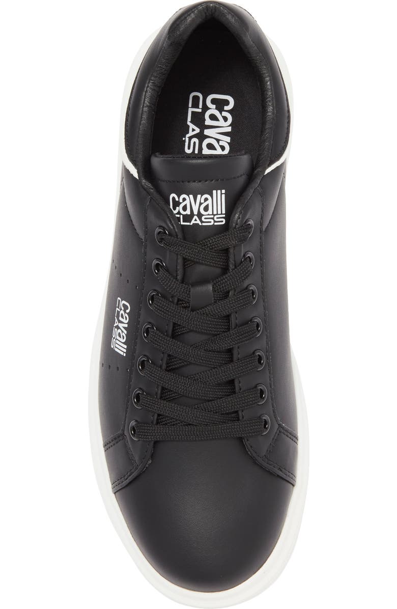 Roberto Cavalli Cavalli Class Metallic Trim Low Top Sneaker, Alternate, color,
