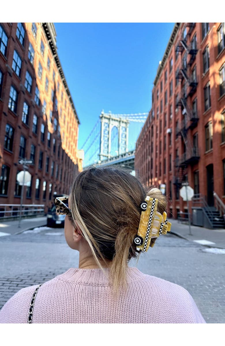 Solar Eclipse Taxi Cab Claw Clip, Alternate, color, Yellow