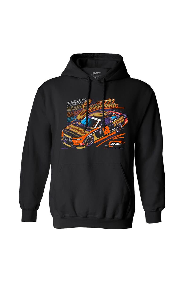 JR MOTORSPORTS OFFICIAL TEAM APPAREL Men's JR Motorsports Official Team Apparel Black Sammy Smith Destination: Victory Lane Pullover Hoodie, Alternate, color,