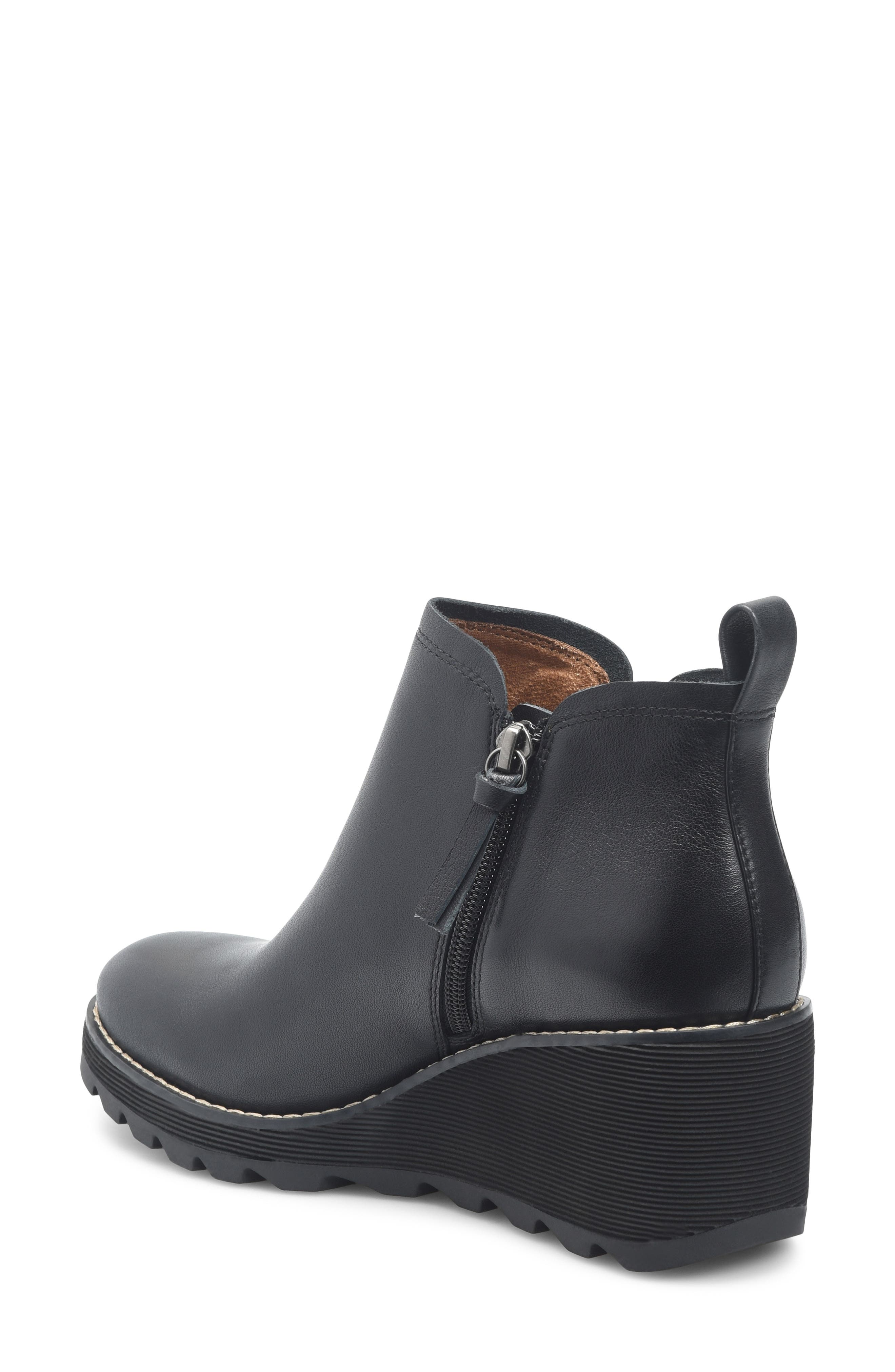 Söfft Emma Wedge Boot, Alternate, color, Black