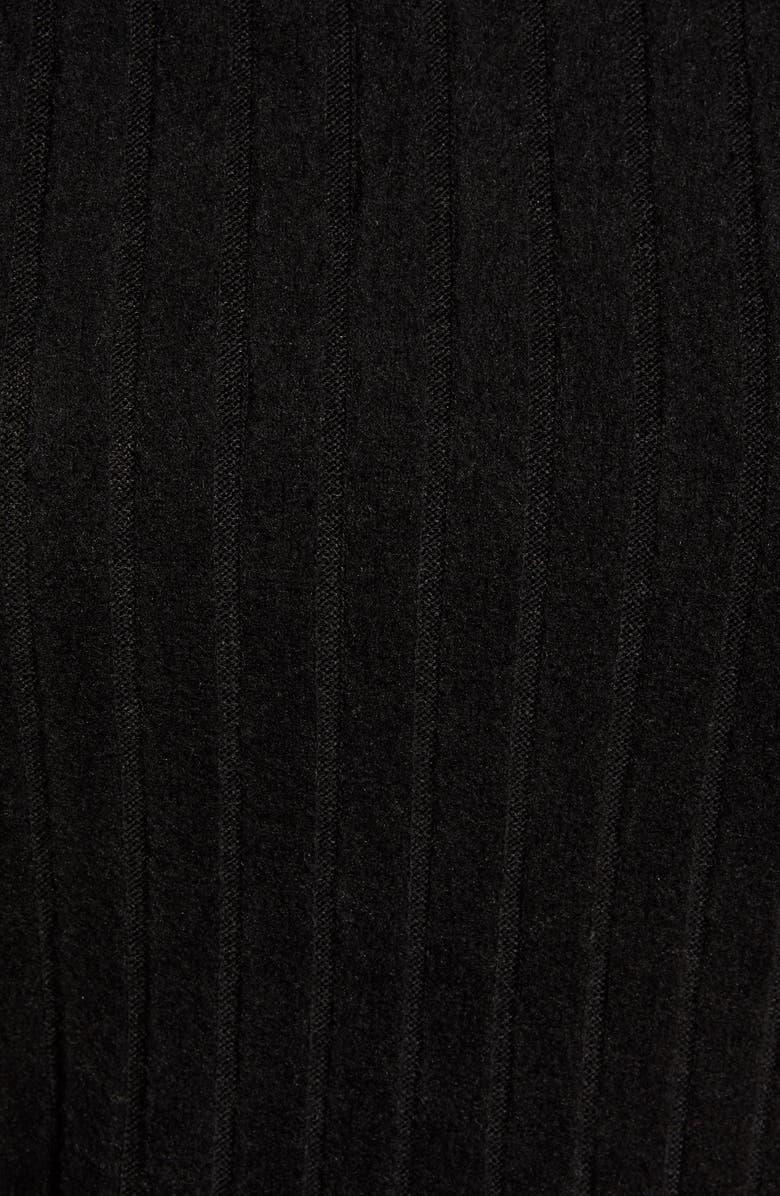 Bobeau Ribbed Knit Cozy Belted Top, Alternate, color, 