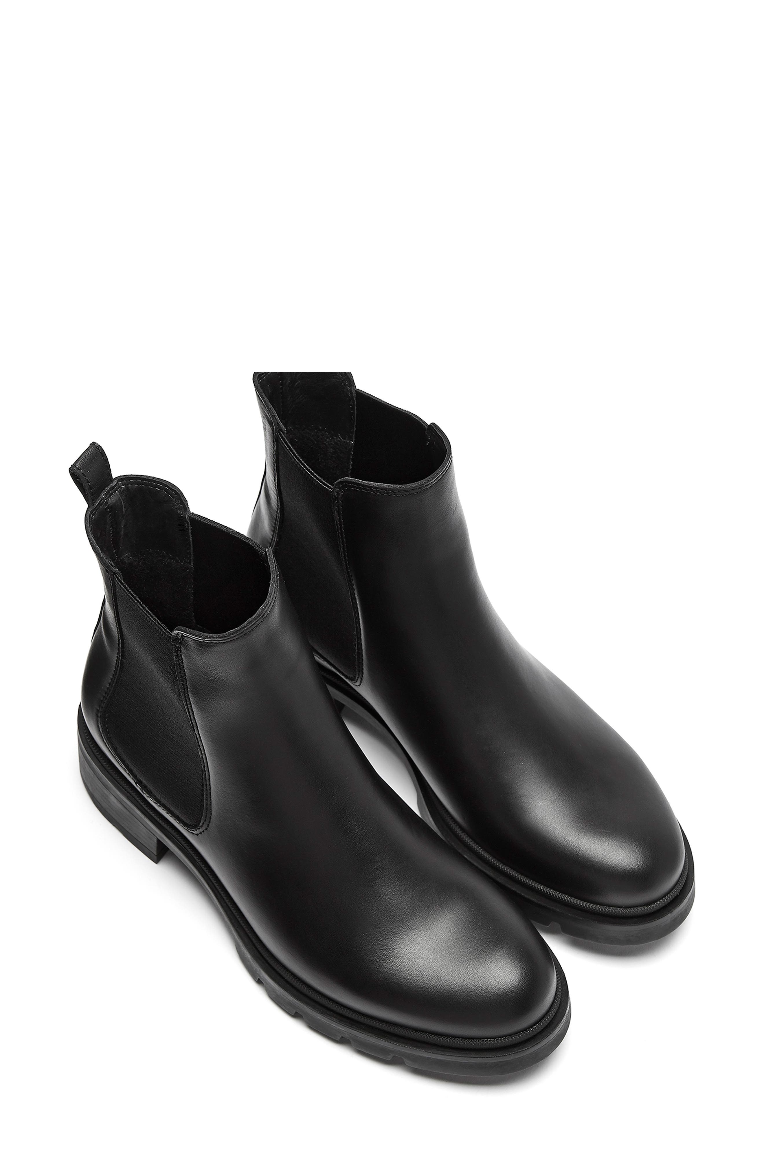 La Canadienne Sorento Waterproof Chelsea Boot, Alternate, color, Black Leather