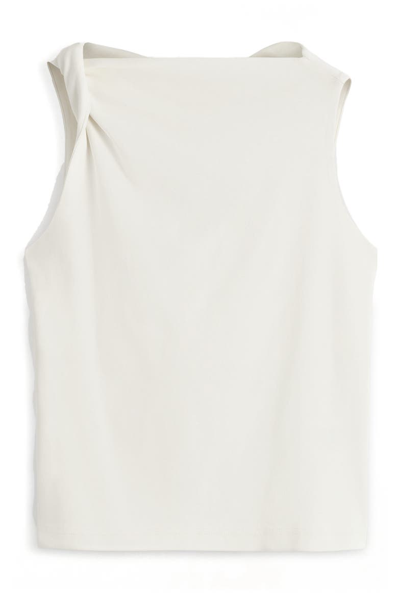 Drape Sleeveless Top, Alternate, color, WHITE DUSTY LIGHT