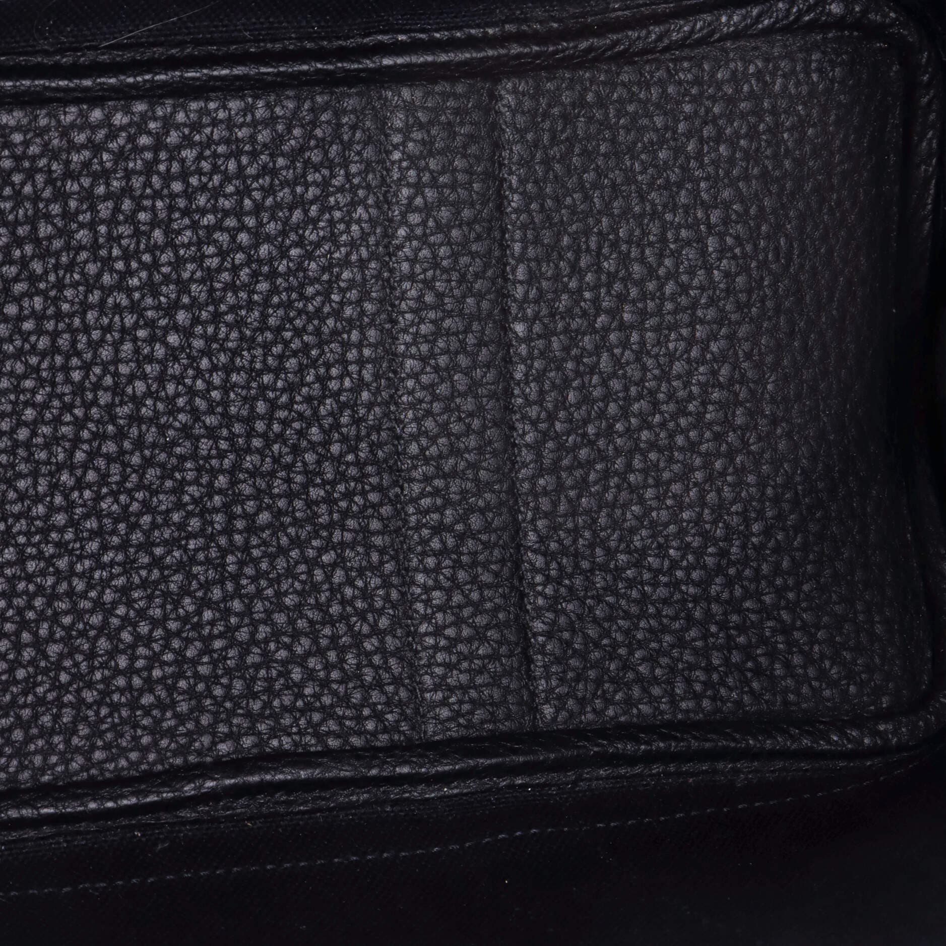 Pre-Owned Hermes Garden Party Tote Toile and Leather 30, Alternate, color, Noir