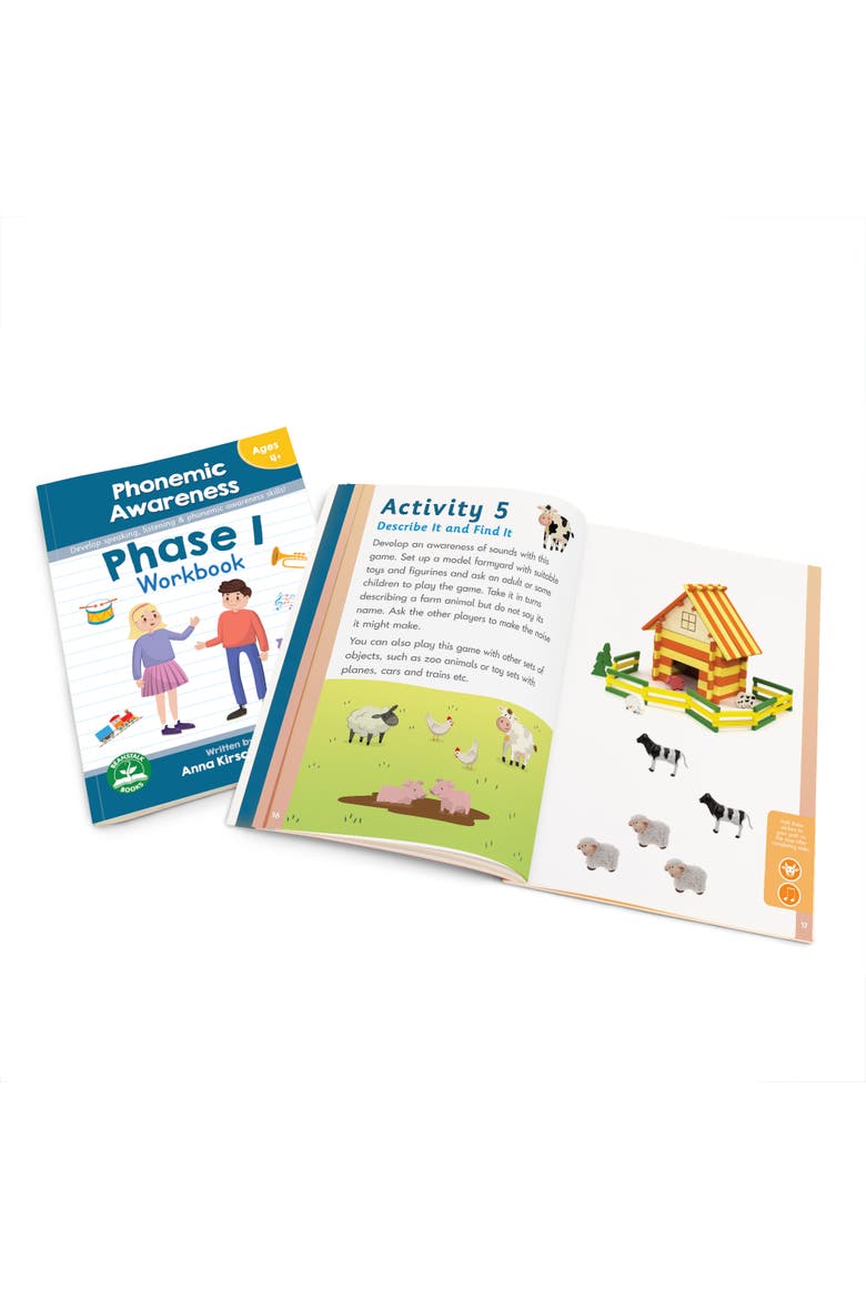 Phase 1 Phonemic Awareness Workbookspeaking & Listening Skills, Alternate, color, Multicolored