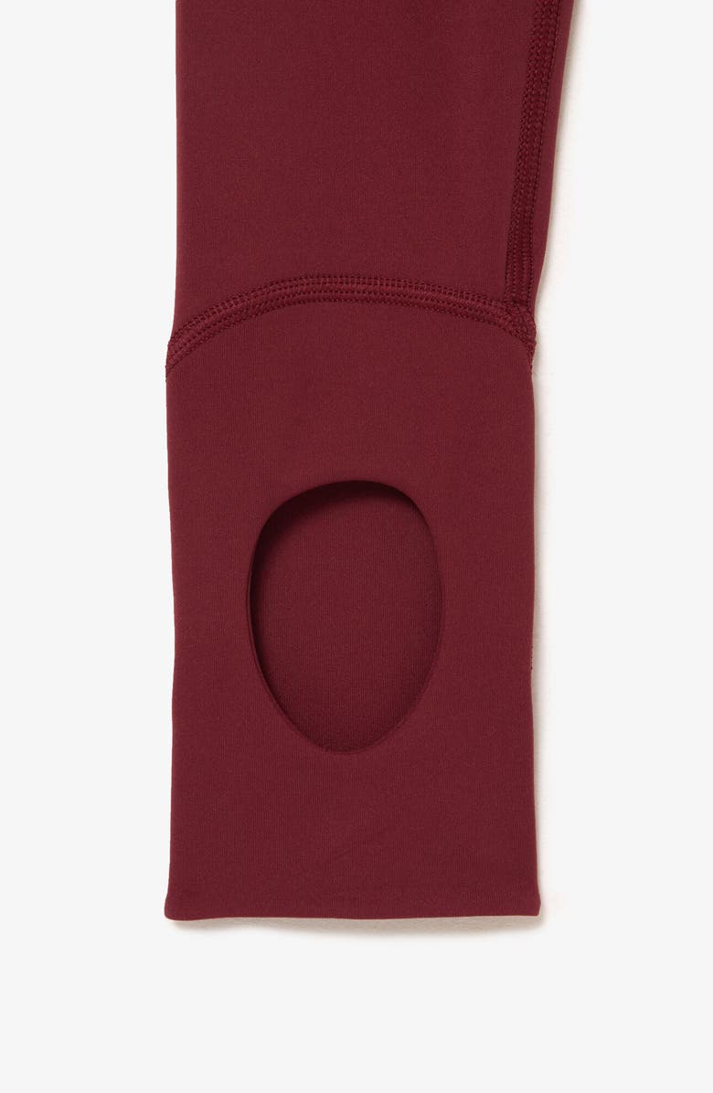 Lacoste Sport Leggings, Alternate, color, Zinfandel