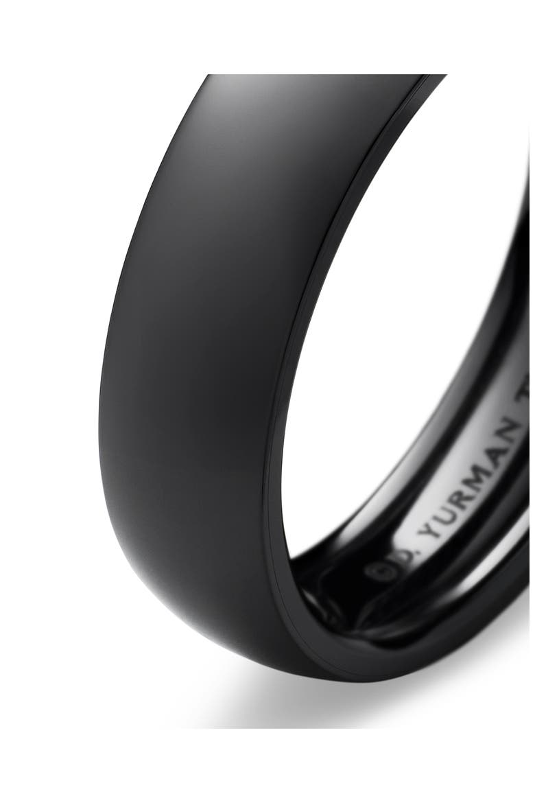 DY Classic Band Ring, 6mm, Alternate, color, BLACK TITANIUM