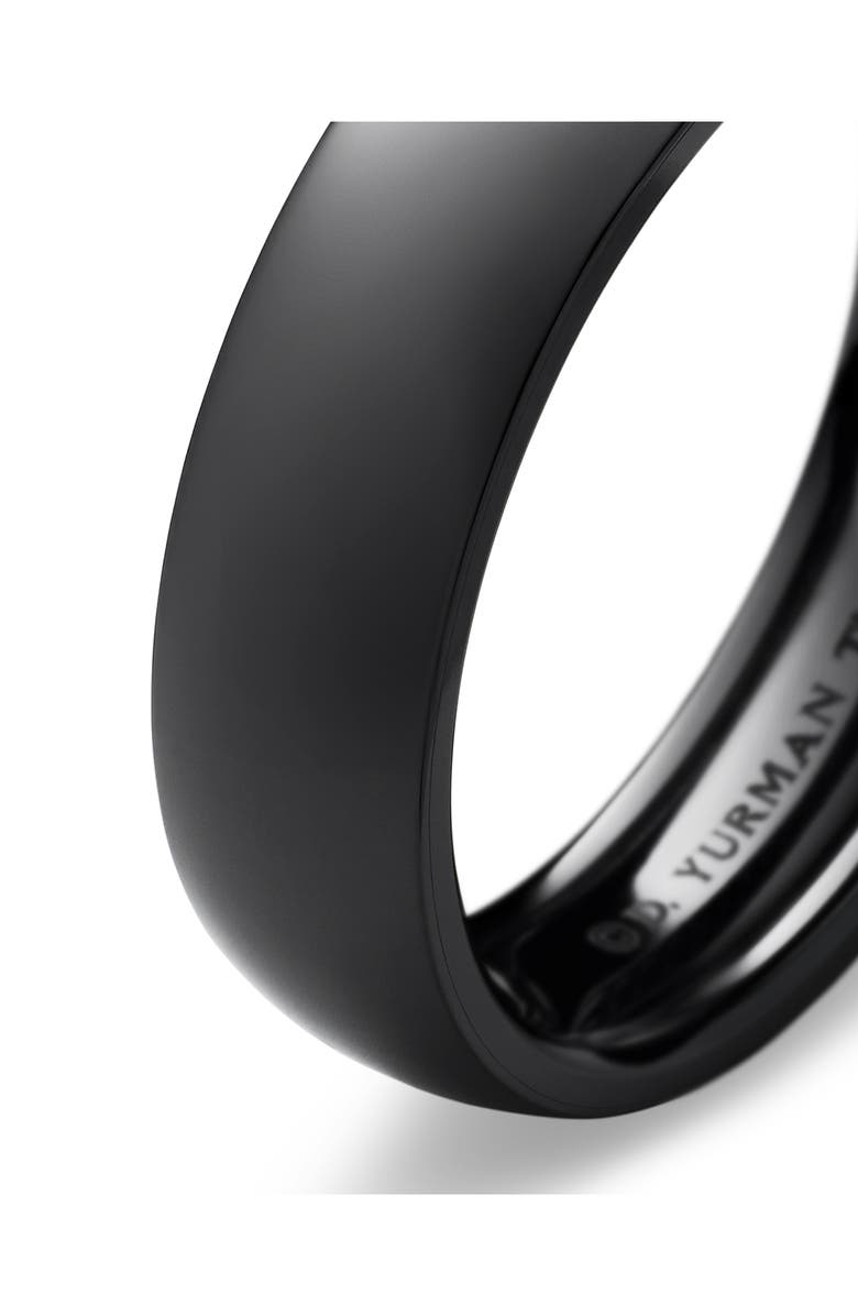 David Yurman DY Classic Band Ring, 6mm, Alternate, color, Black Titanium