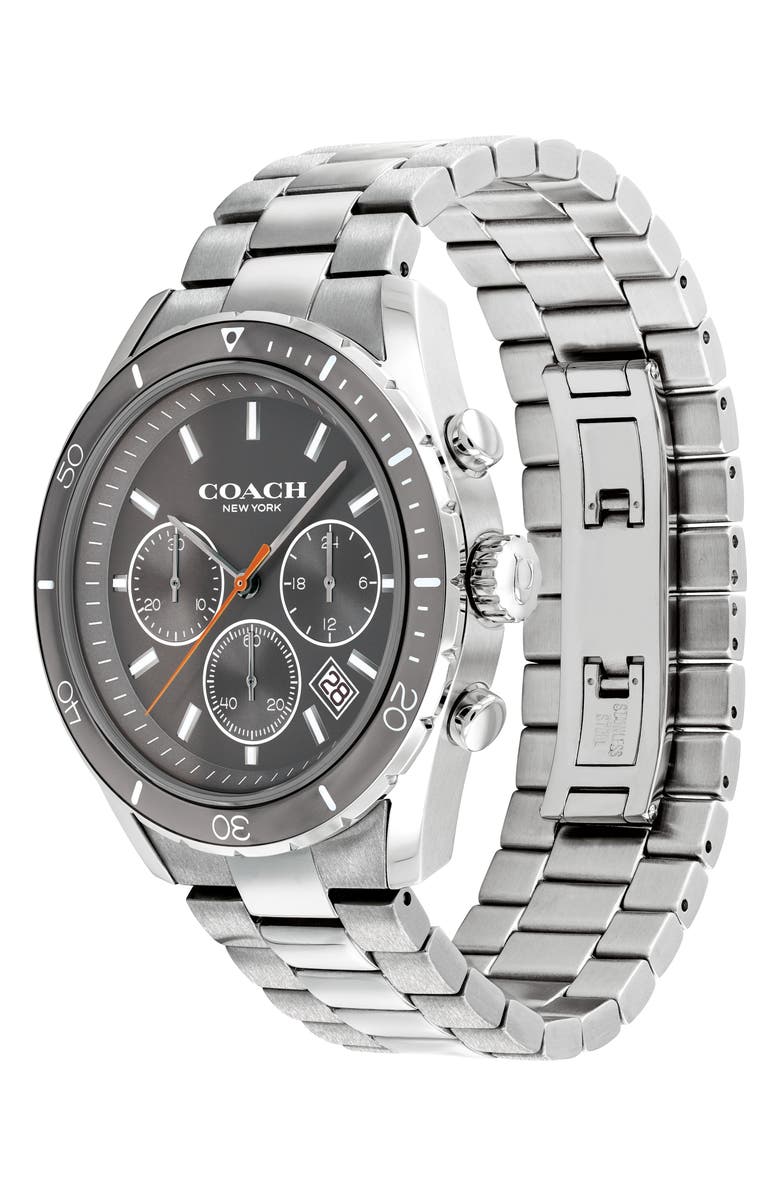 COACH Preston Chronograph Bracelet Watch, 44mm, Alternate, color, 