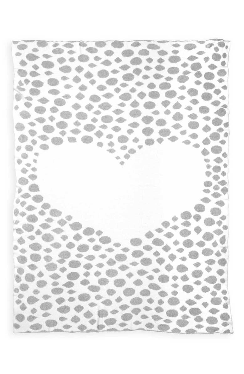 Little Giraffe Kids' Dolce Love Between the Lines Throw Blanket, Alternate, color, Sage Green