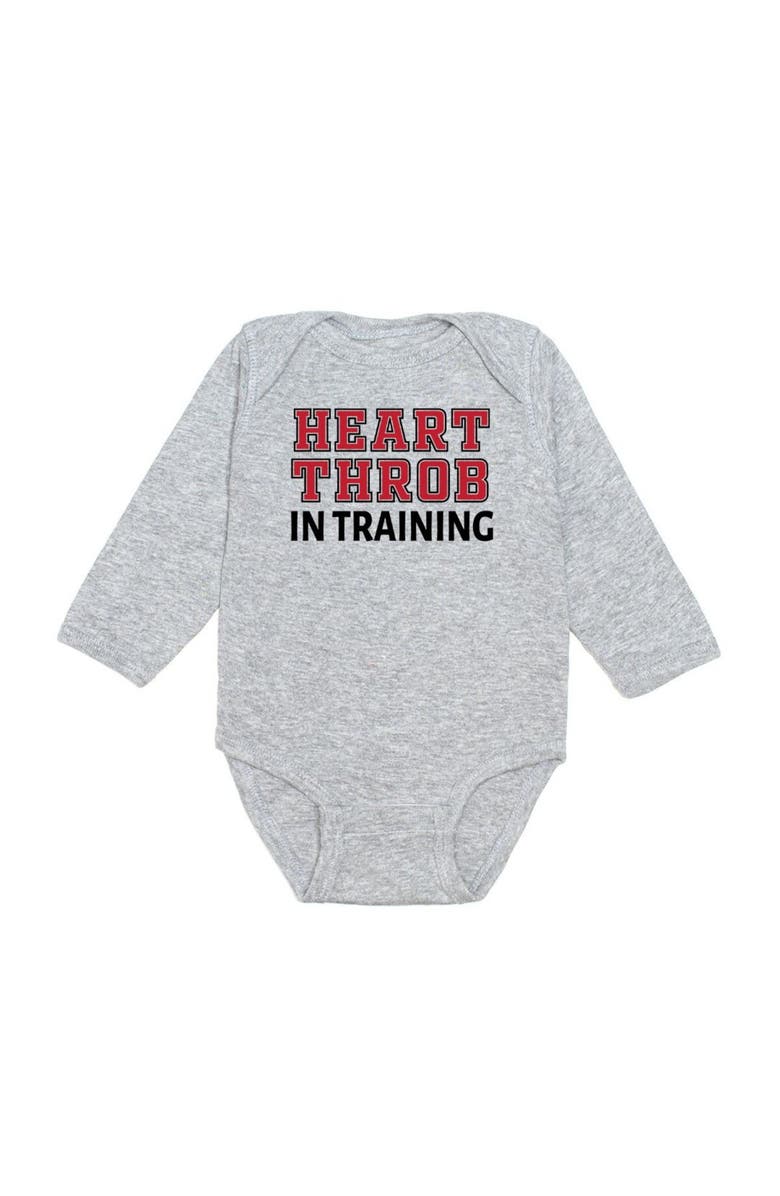 Sweet Wink Heart Throb in Training Valentine
s Day Long Sleeve Bodysuit, Main, color, 