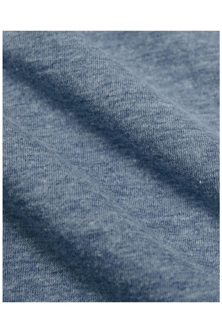 Classic Long Sleeve Crewneck T-Shirt, Alternate, color, HEATHER INDIGO