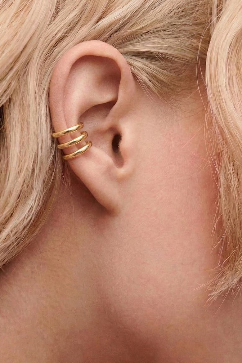 Claw Earring In Gold, Alternate, color, Gold