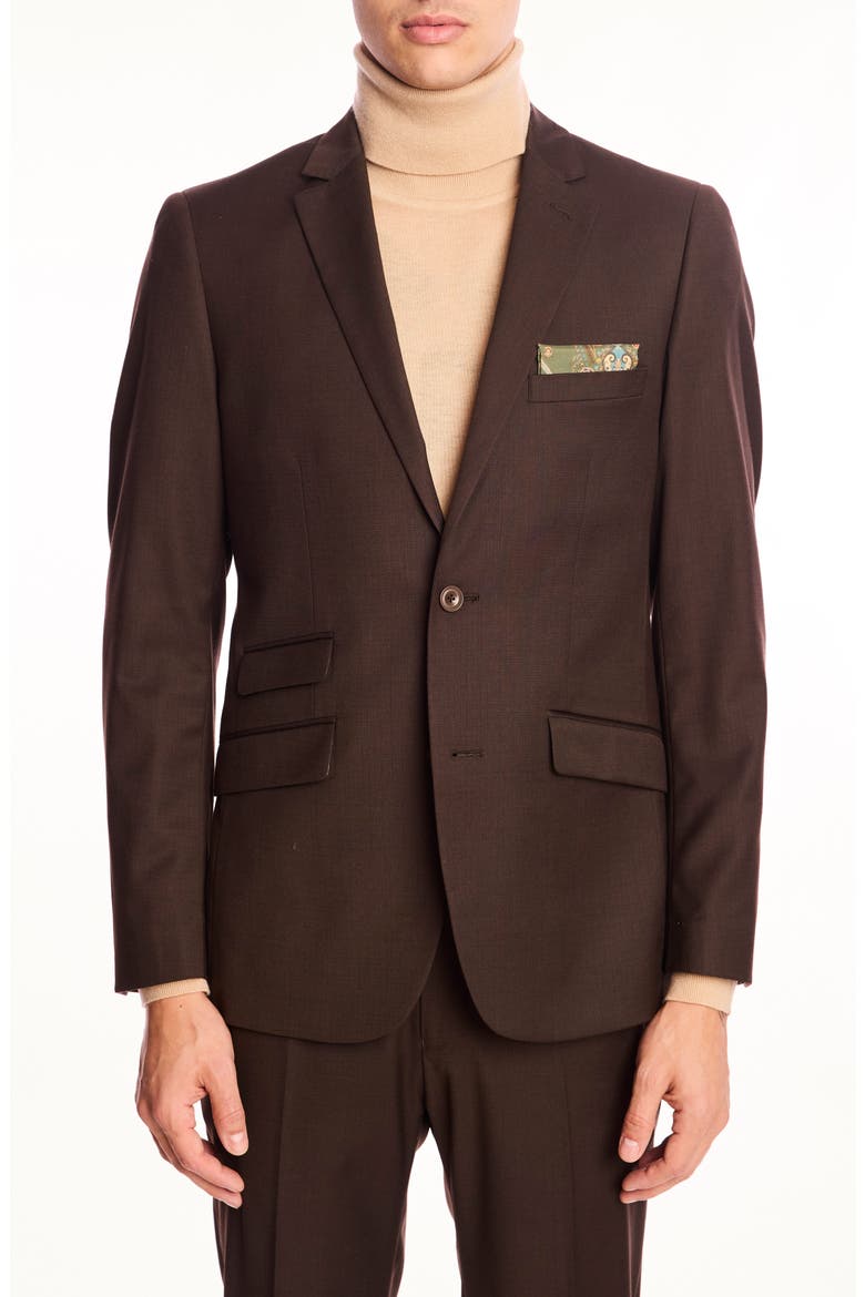 Dover Slim Fit Blazer, Main, color, DARK CHOCOLATE