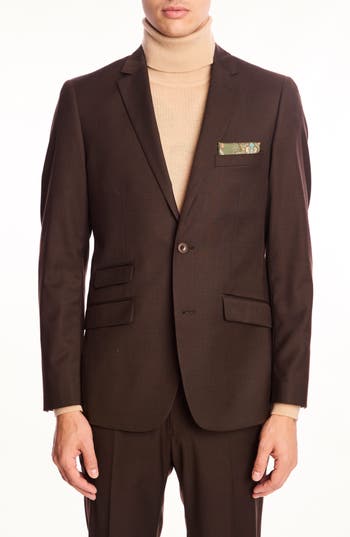 Paisley & Gray Dover Slim Fit Blazer In Brown