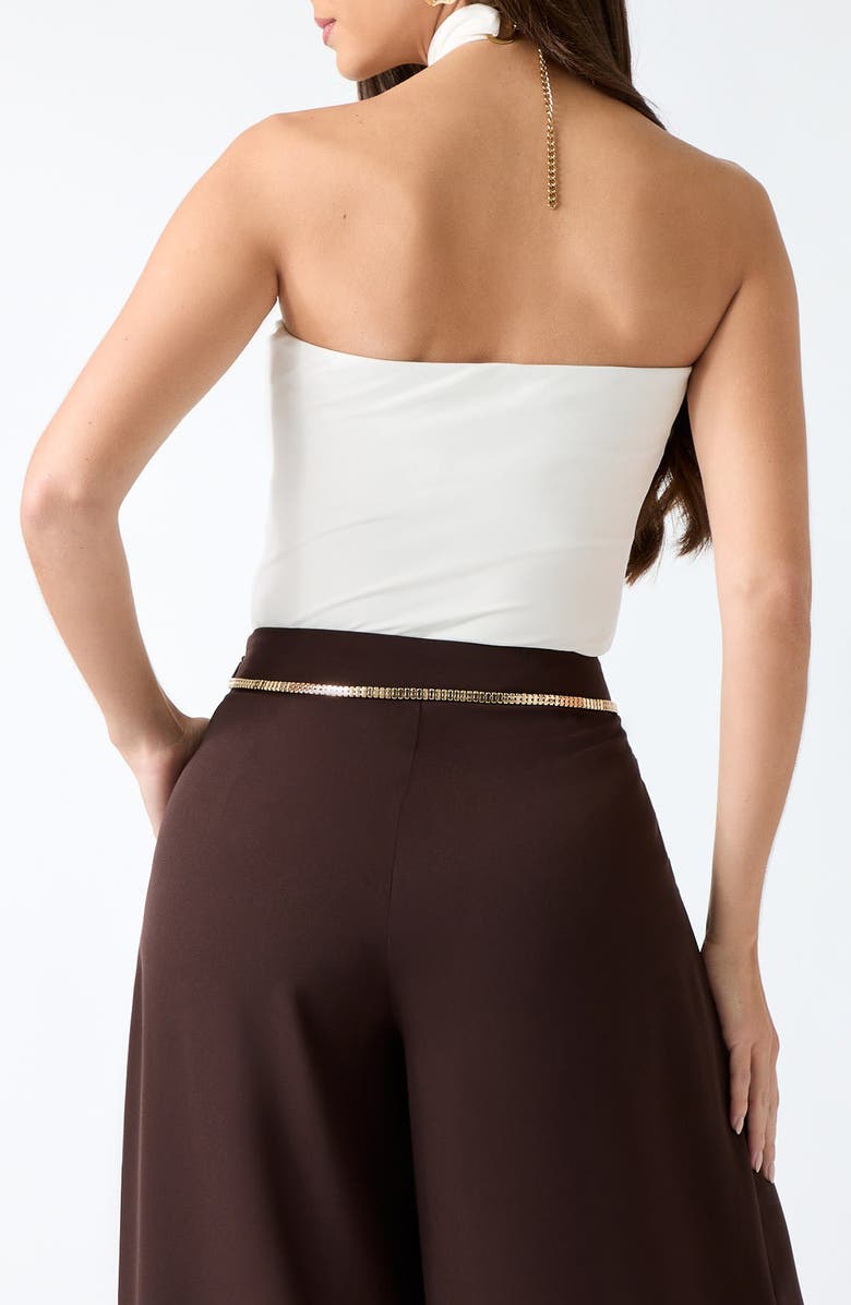 Marciano Soraya Embellished Halter Neck Top, Alternate, color, White
