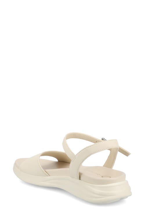 Journee Collection Jaylee Wedge Sandal In Bone