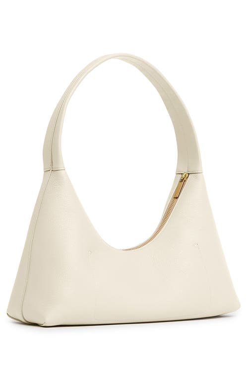 Mansur Gavriel Candy Baguette Leather Shoulder Bag In White