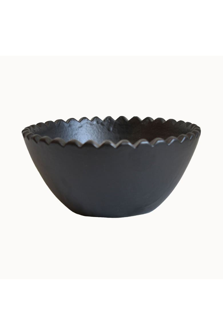 Kasbah Handcrafted Ceramic Bowl, Main, color, Matte Black - Small