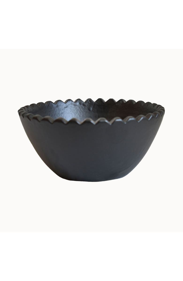 Apartment F Kasbah Handcrafted Ceramic Bowl, Main, color, Matte Black - Small