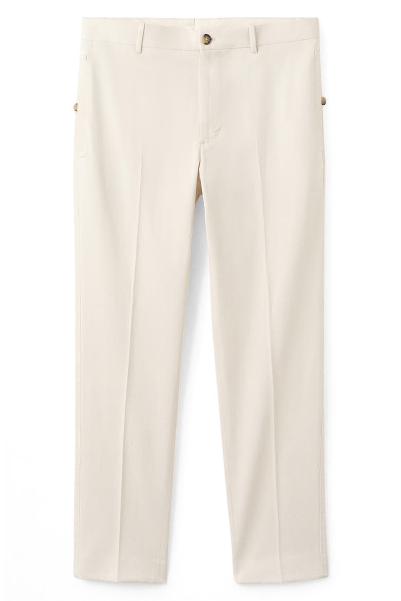 Regular Fit Cotton Pants, Alternate, color, LIGHT BEIGE