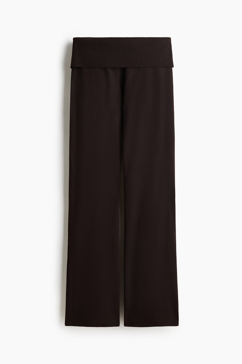 Knitted Yoga Pants, Alternate, color, Dark brown