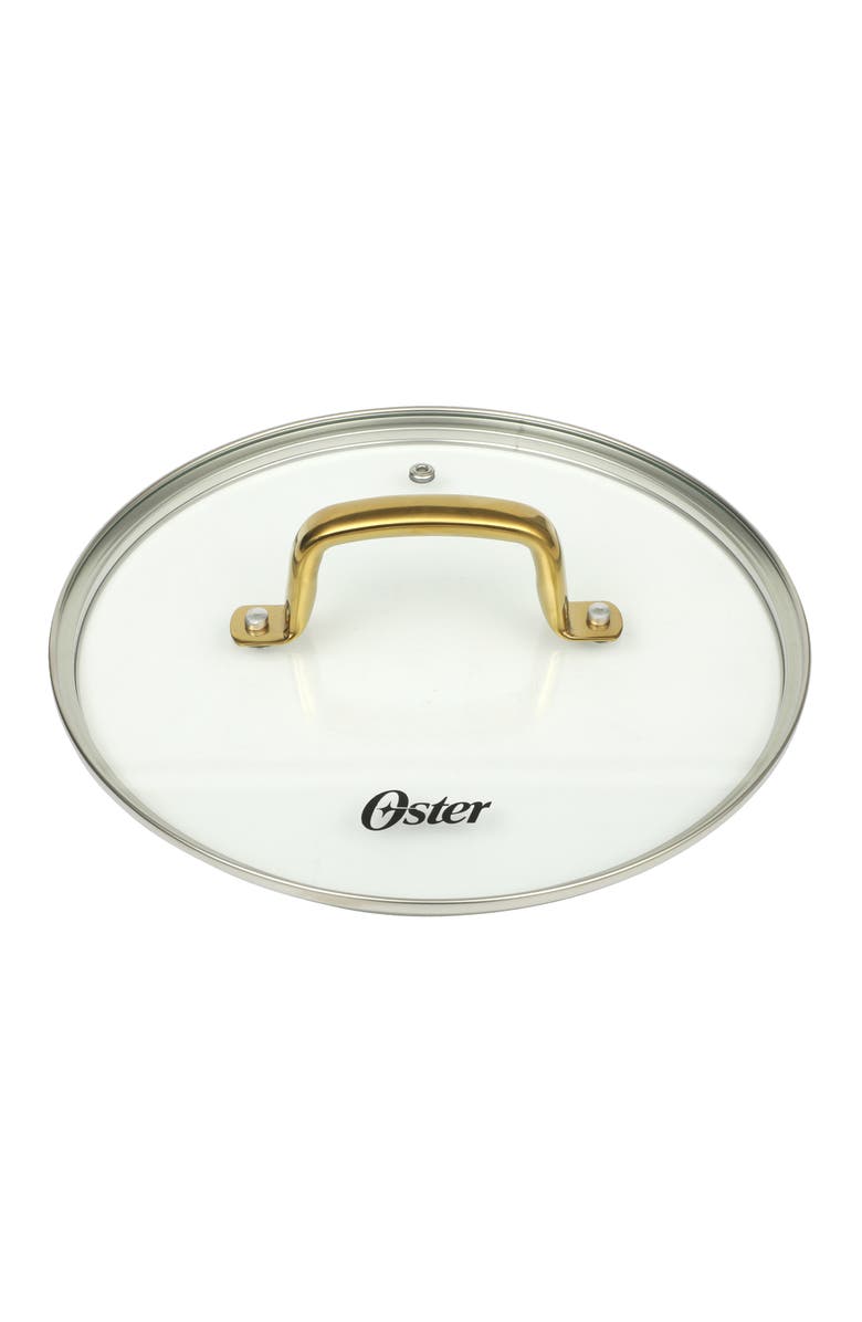 OSTER Abbottsford 7 Quart Nonstick Aluminum Dutch Oven with Glass Lid, Alternate, color, Black