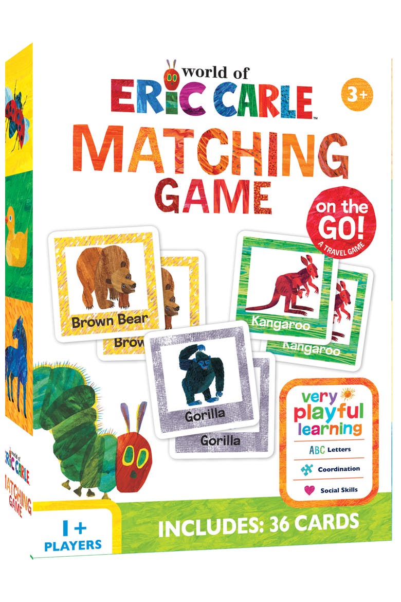 World of Eric Carle Matching Travel Game, Main, color, Multicolor