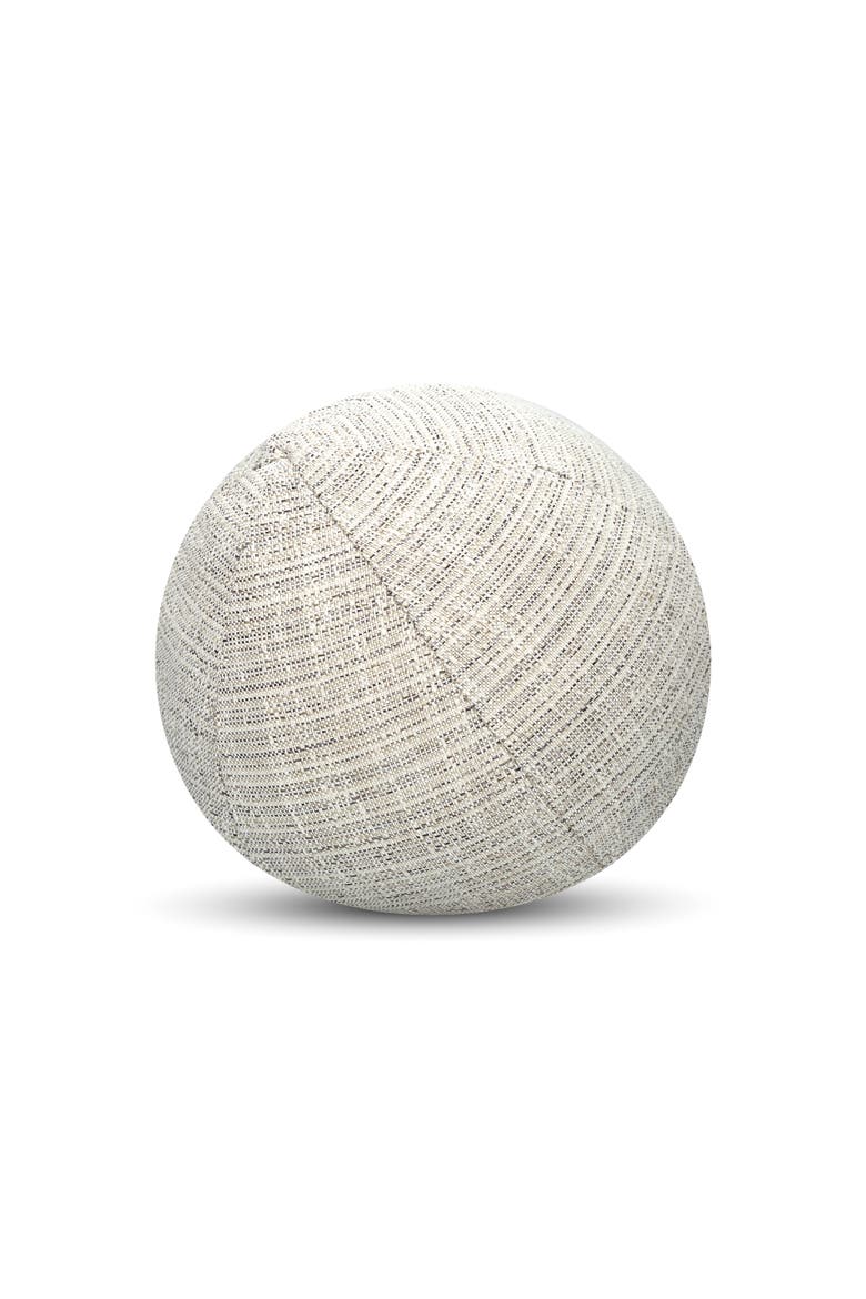 Entity Linen Indoor & Outdoor Woven Accent Orb Pillow, Main, color, Linen