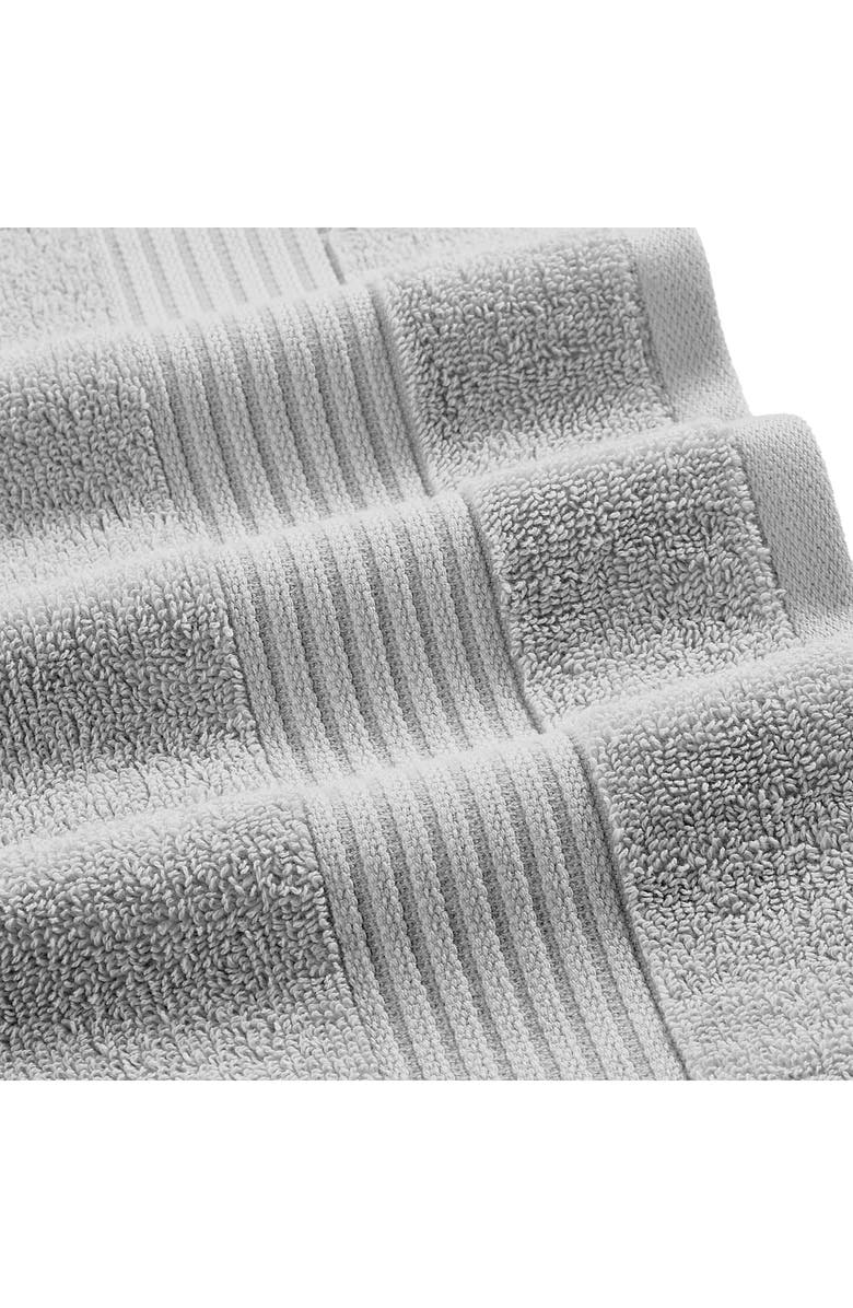 Modern Threads Jacquard 6-Piece Towel Set, Alternate, color, Medium Gray