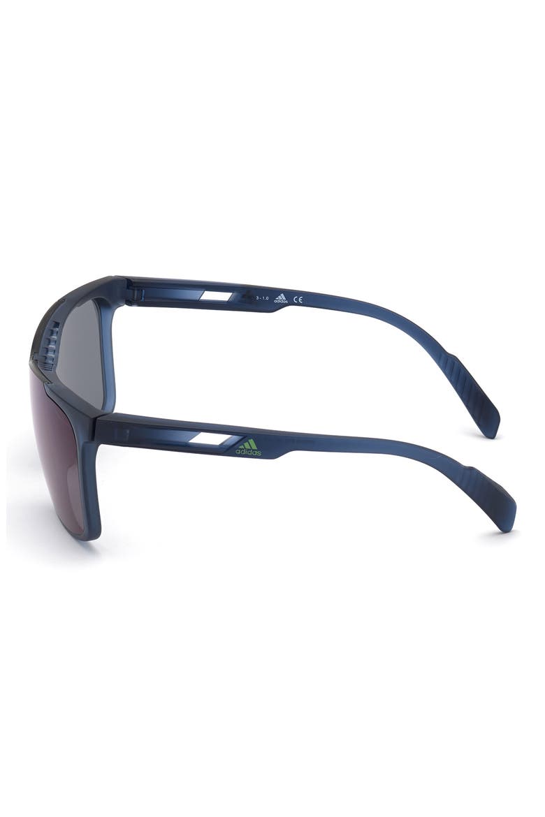 Shield Sunglasses, Alternate, color, MATTE BLUE / BLUE