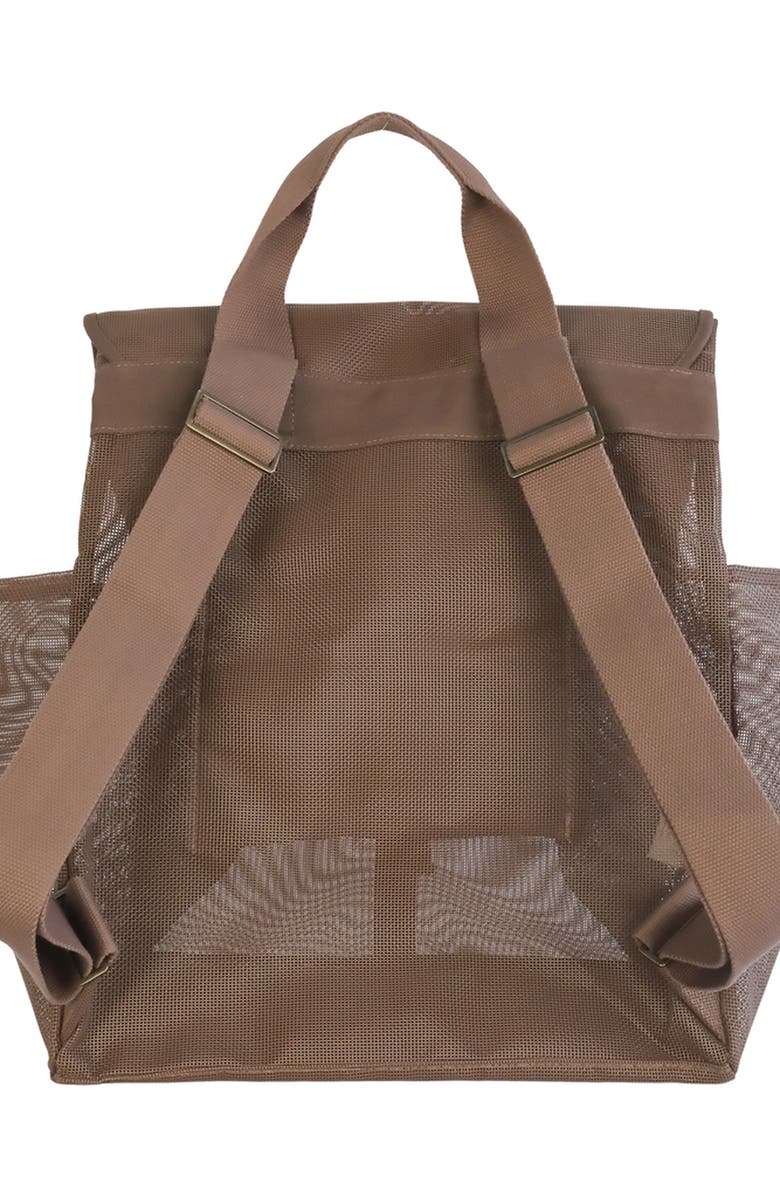 Sande Beach Hauler Mesh Backpack, Alternate, color, Espresso