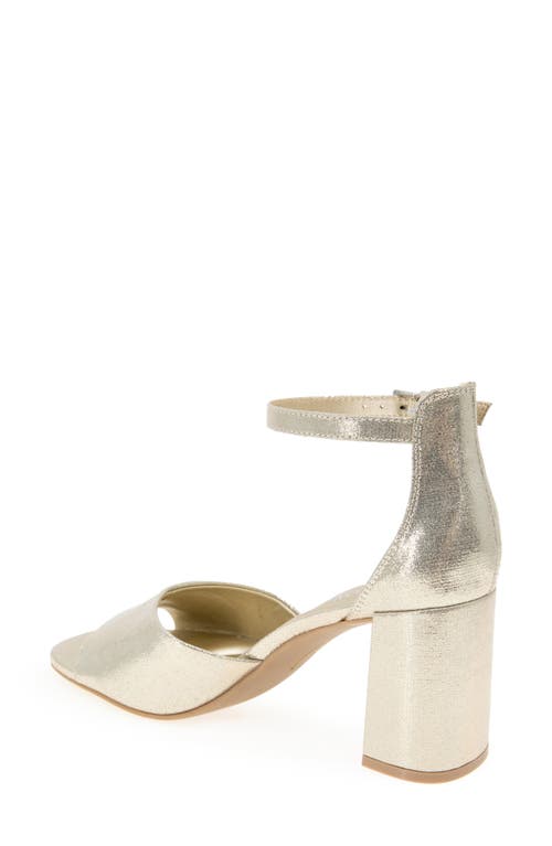 Reaction Kenneth Cole Lottie Ankle Strap Sandal In Gold