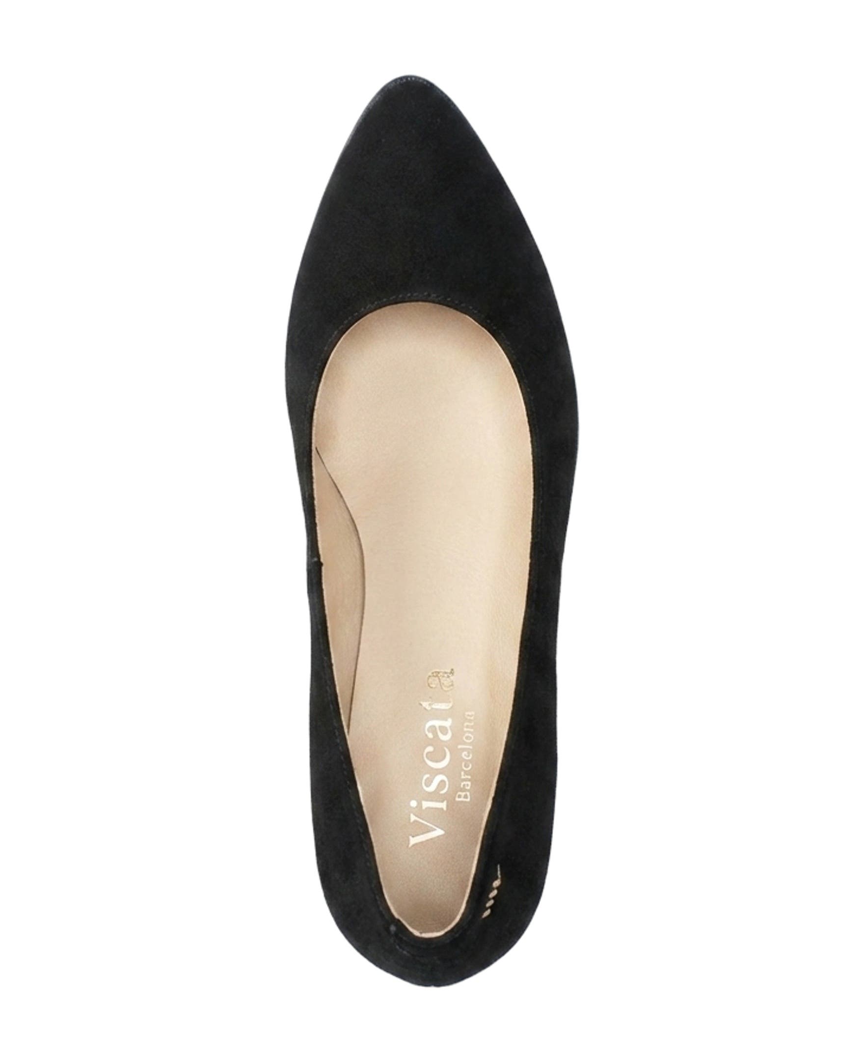 VISCATA Verona Suede Wedges, Alternate, color, Black