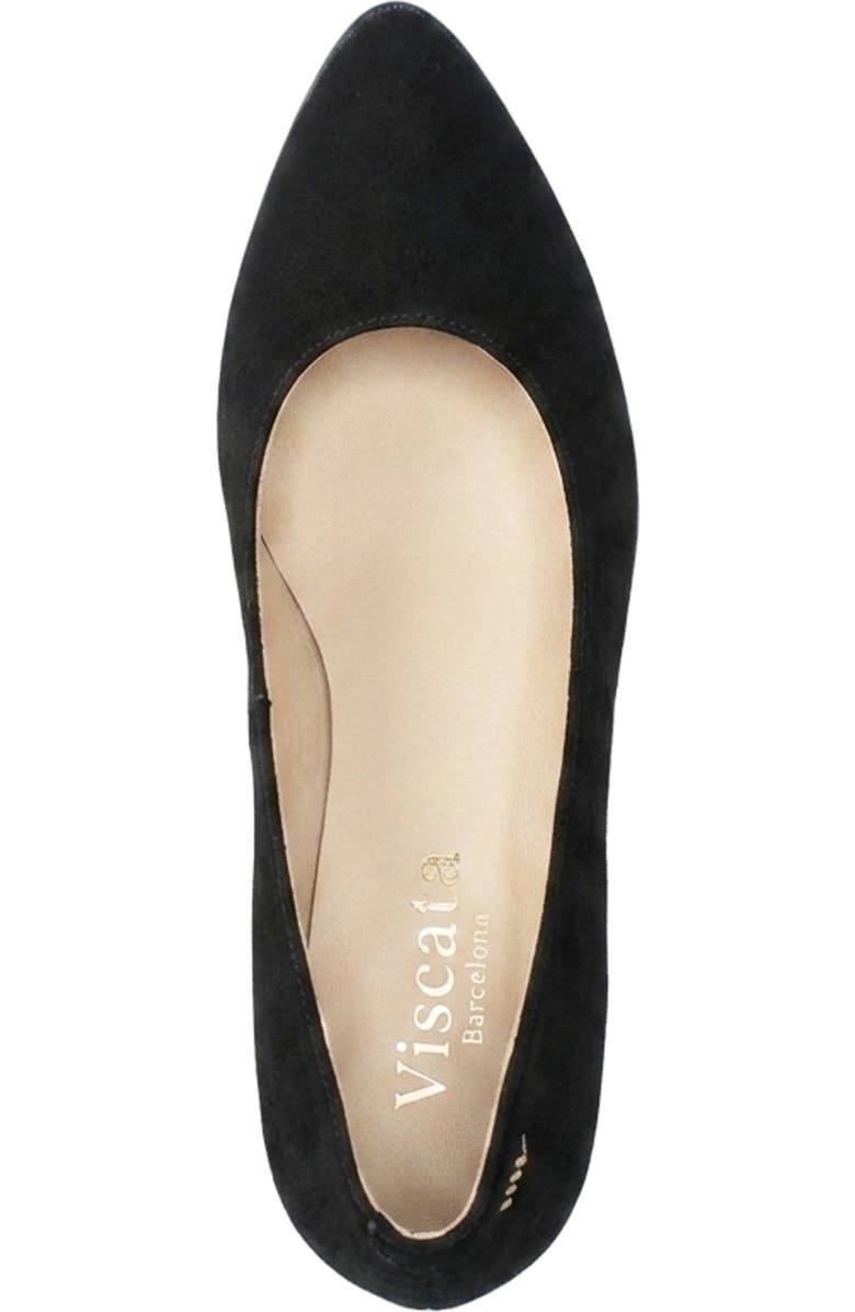 VISCATA Verona Suede Wedges, Alternate, color, Black