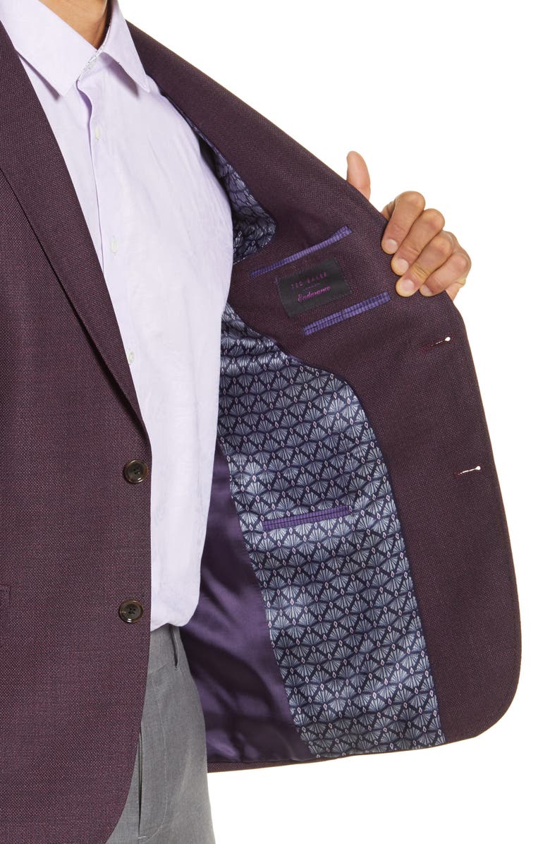 Ted Baker London Roger Trim Fit Solid Wool Sport Coat, Alternate, color,