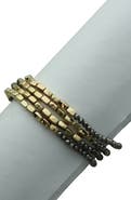 OLIVIA WELLES Glass Beaded Stretch Bracelet