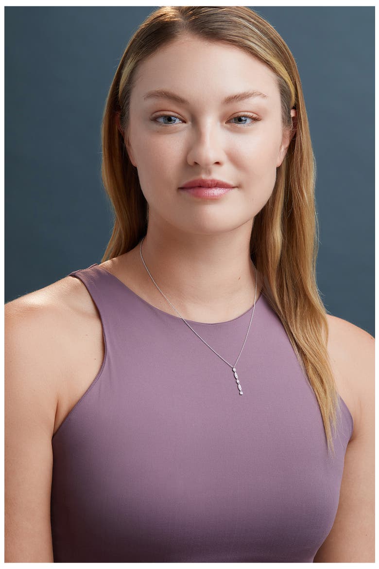Maya 18K White Gold Diamond Y-Necklace - 0.22ct. (Nordstrom Exclusive), Alternate, color, 18KW