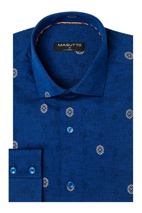Sedona Jacquard Button-Up Shirt
