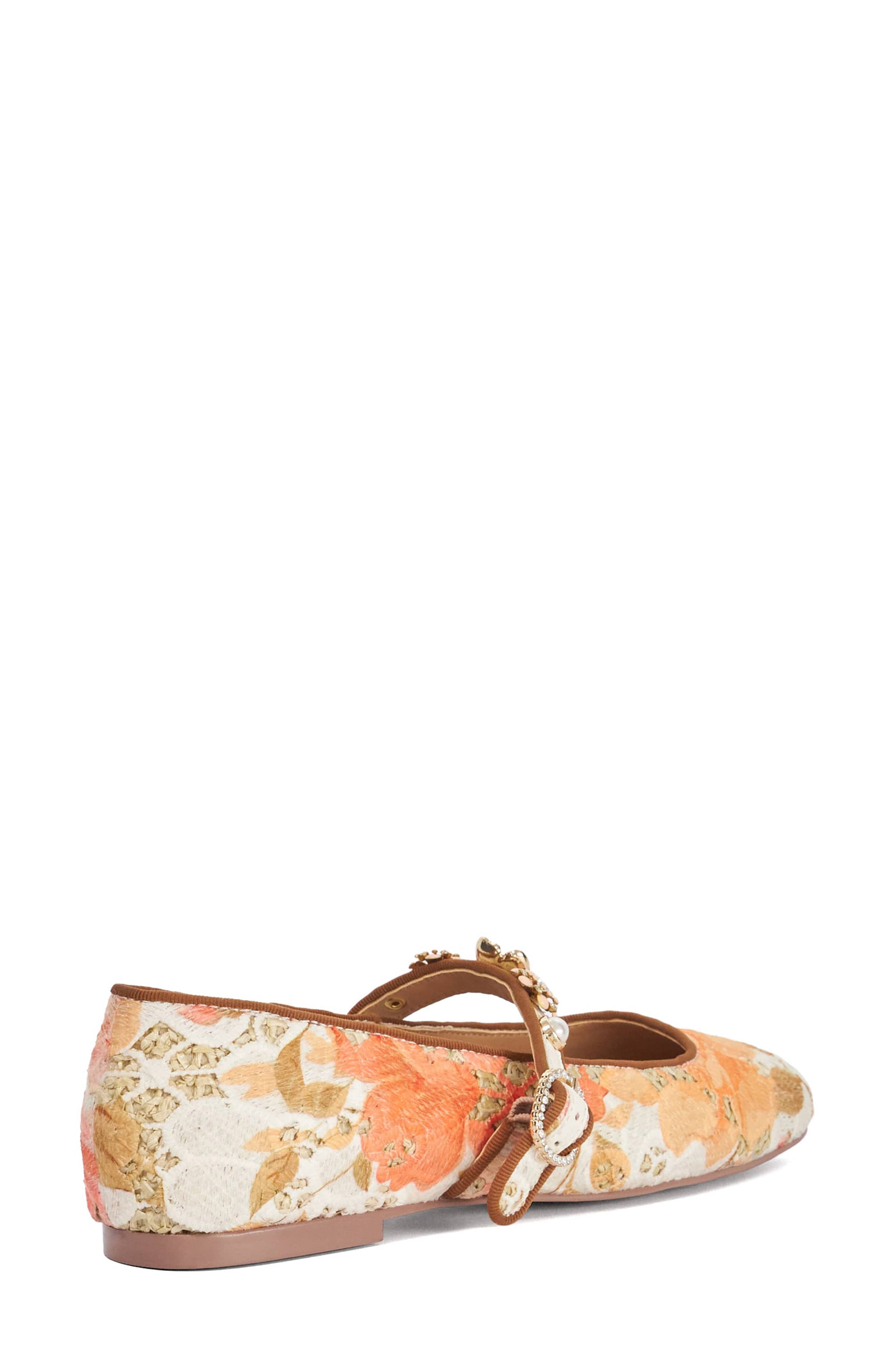 Dune London Hennrietta Mary Jane Flat, Alternate, color, Multi Raffia