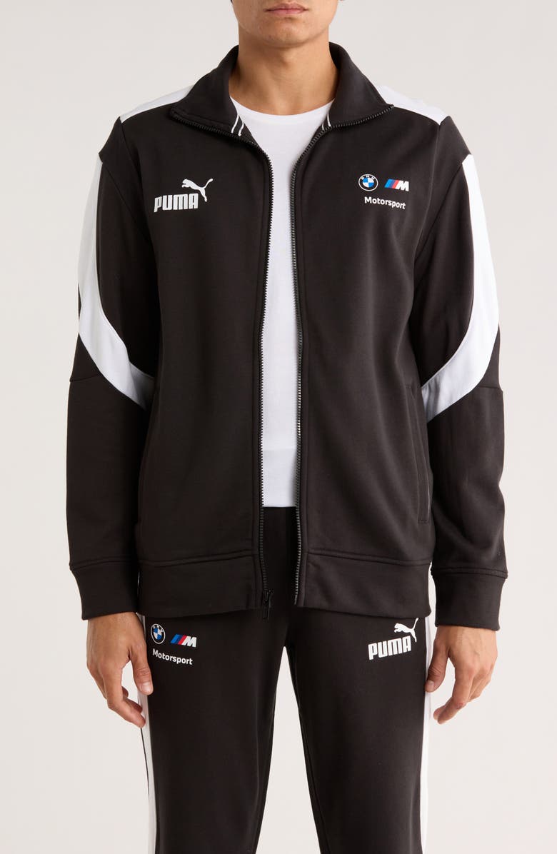 PUMA x BMW Motorsport MT7 Water Resistant Jacket, Main, color, Puma Black