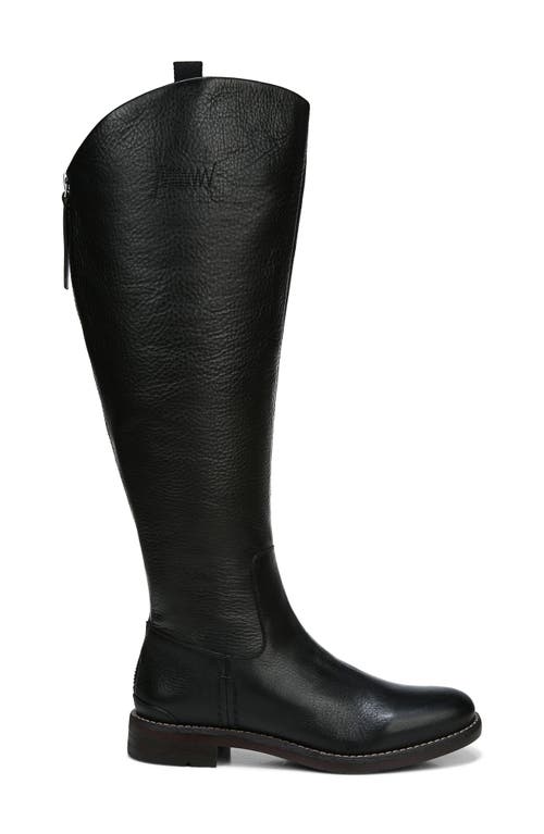 Franco Sarto Ldaya Wc Womens Leather Stacked Heel Knee-high Boots In Black