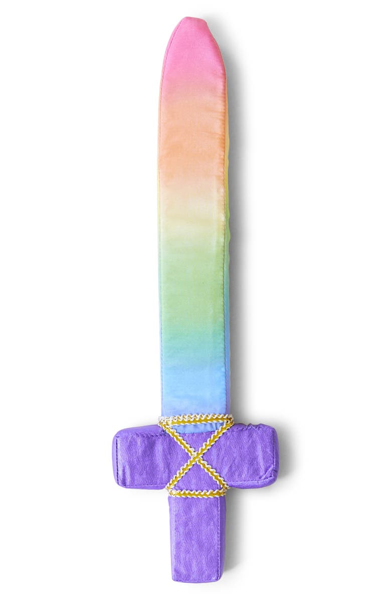 Sarah's Silks Rainbow Soft Sword, Main, color,
