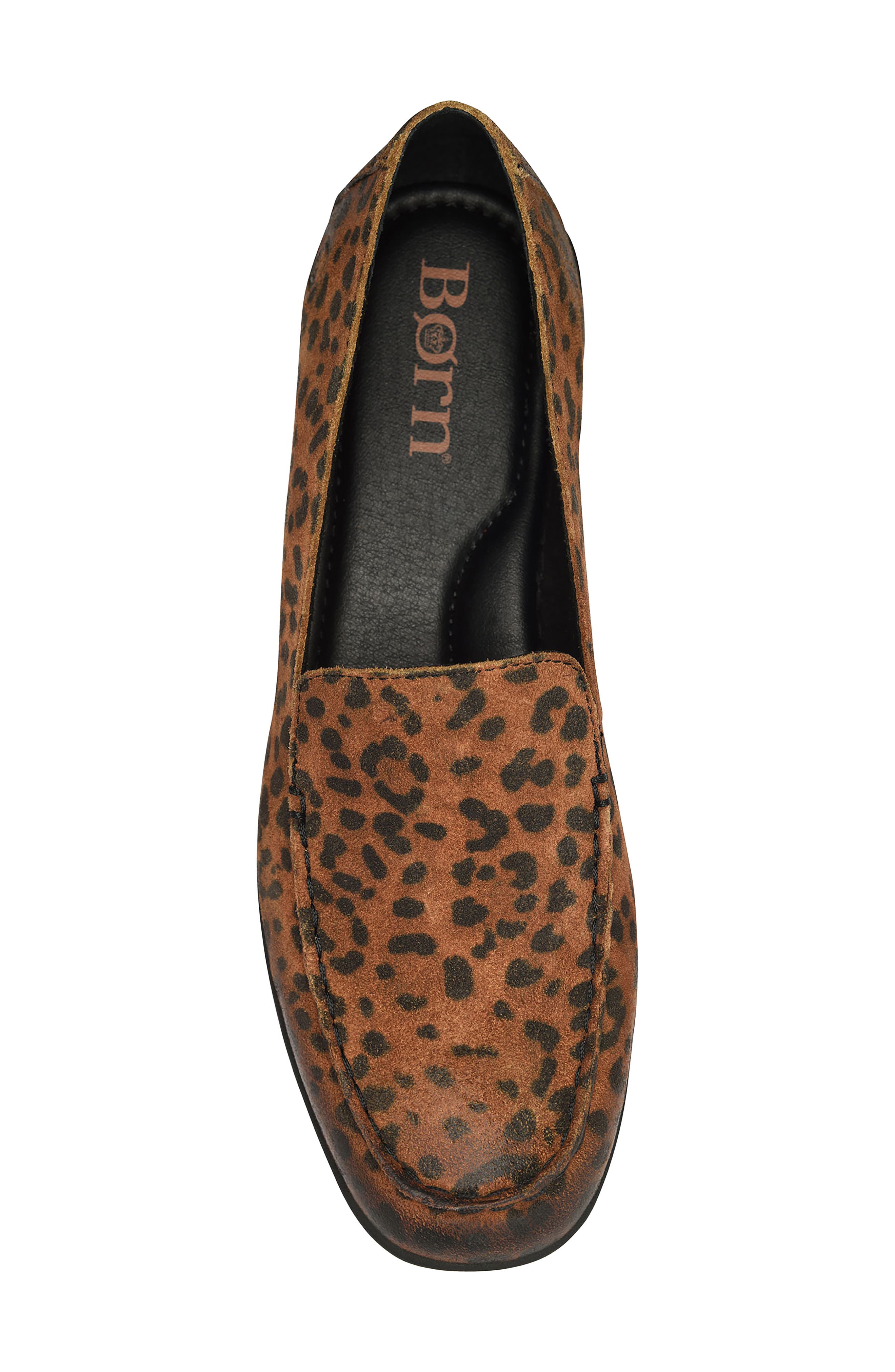 Fawn Loafer, Alternate, color, NATURAL LEOPARD SUEDE