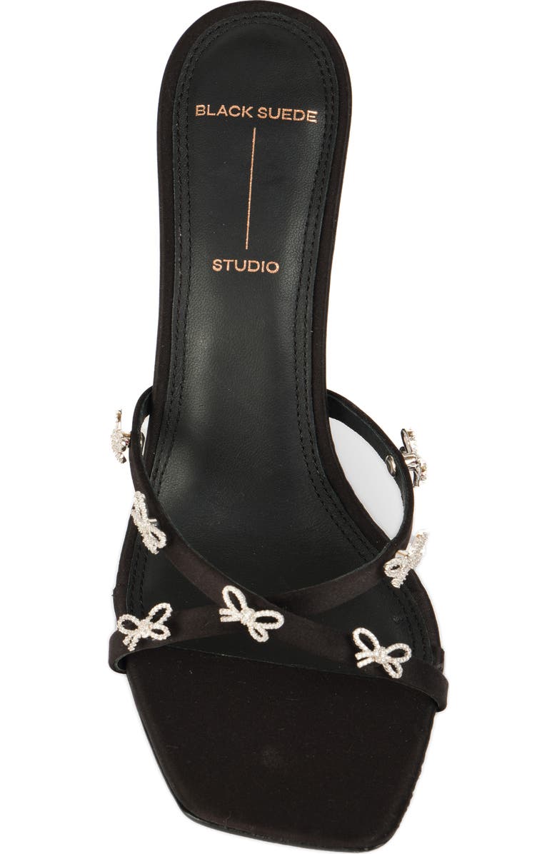 BLACK SUEDE STUDIO Arielle Bow Sandal, Alternate, color,