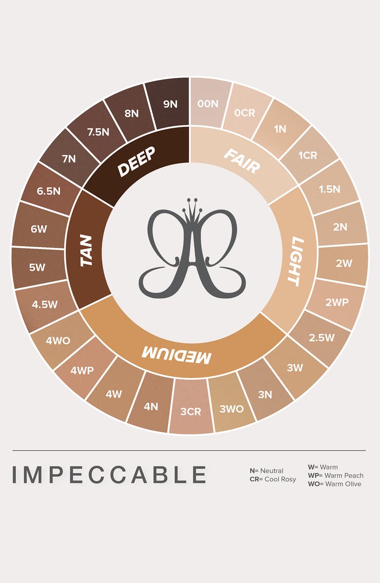 Anastasia Beverly Hills Impeccable Blurring Second-Skin Matte Foundation, Alternate, color, 4N Medium Neutral